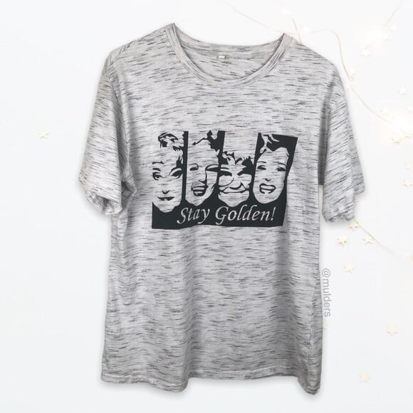 Stay Golden! Golden Girls Space Dyed Graphic Short Sleeve Shirt - Picture 1 of 9